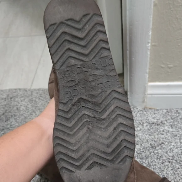 UGG Chocolate Suede Boots - Picture 3 of 5